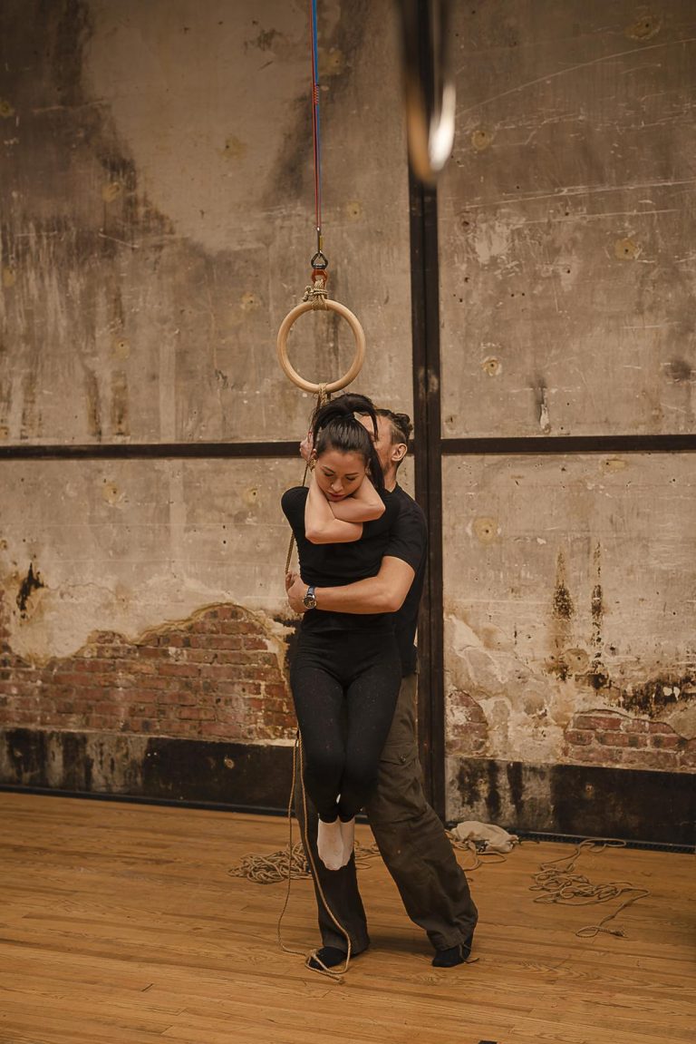 Workshop at Ecole des Cordes. Paris, France. Model: Denjamy Djovanny. Shibari by Mosafir. Photo: Alex DirtyVonP
